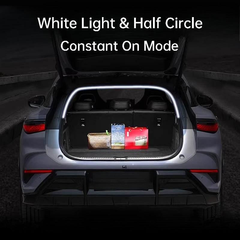 

For Hyundai IONIQ 5 N Car Trunk Flowing LED Light Strip Dual-color Interior Ambient Lamp Decoration Accessories Half Circle D