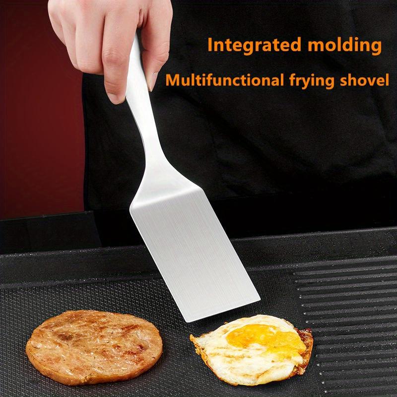 Small Stainless Steel Spatula, Grill Turner Spatula, Grill Turner, Stainless Steel Small Frying Shovel, Mental Cooking Shovel