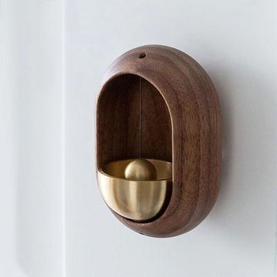 Magnetic Wood Wind Chime Brass Door Bell Dopamine Windchimes Healing Series Suction Door Doorbell Japanese Style Doorbell