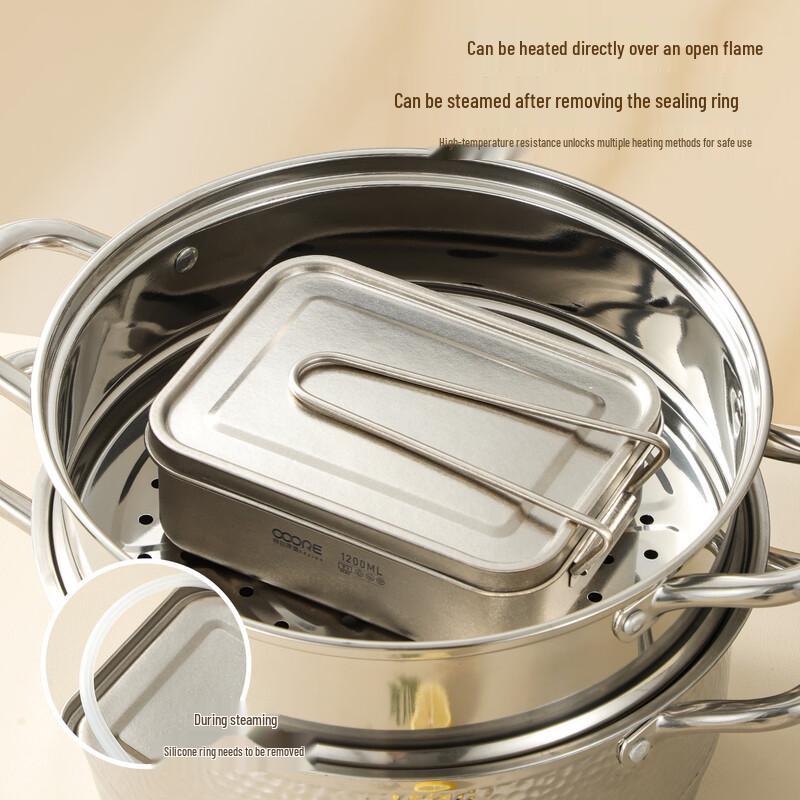 Pure Titanium Portable Lunch Box