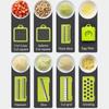 16pcs/Set Vegetable Chopper Multifunctional Fruit Slicer Manual Food Grater Cutter With Container Mincer Chopper Kitchen Stuff
