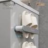 Punch-Free Wall-Mounted Bathroom Slipper Rack for Home Storage