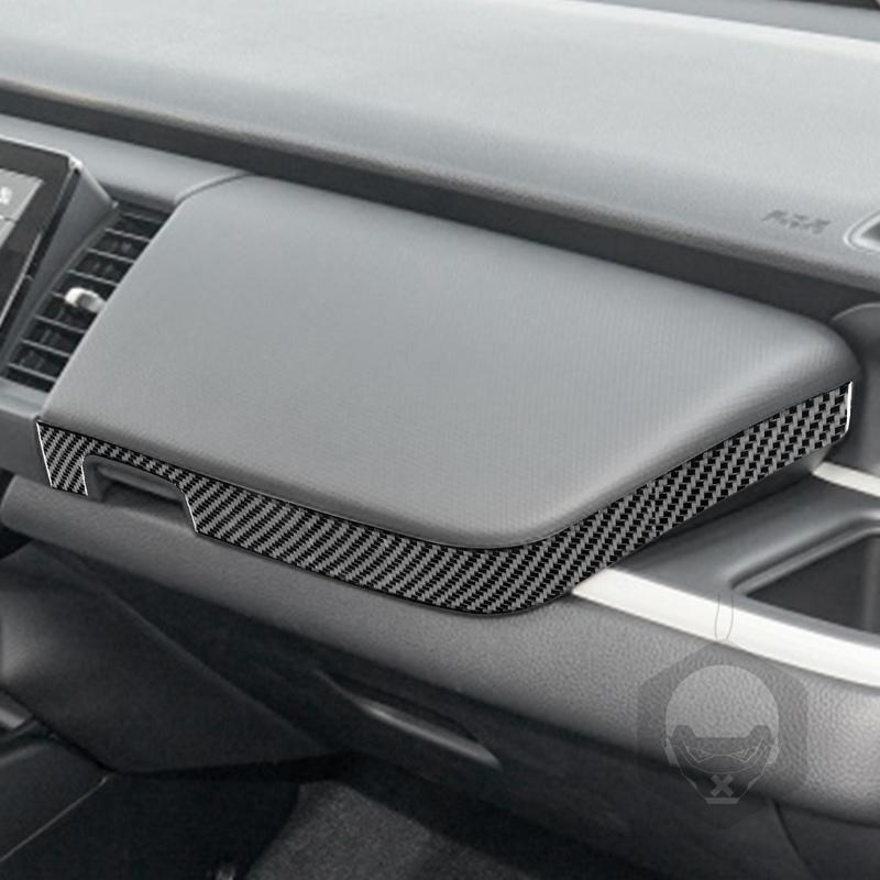 Real Carbon Fiber Car Accessories Passenger Strips Decorative Trim Cover Soft Sticker For Honda Fit /Jazz GR9 2024 2025