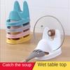Multi-function Pot Lid Holder Kitchen Storage Rack Plastic Spoon Rest Desktop Kitchen Tools Organizer Pan Cover Holder Storage