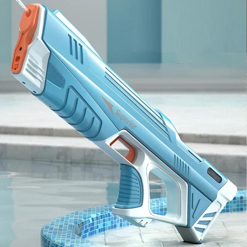 Electric Water Guns For Adults Powerful Squirt Automatic Water Suction Water Blasters Summer Outdoor Beach Toy For Boys Kid Gift