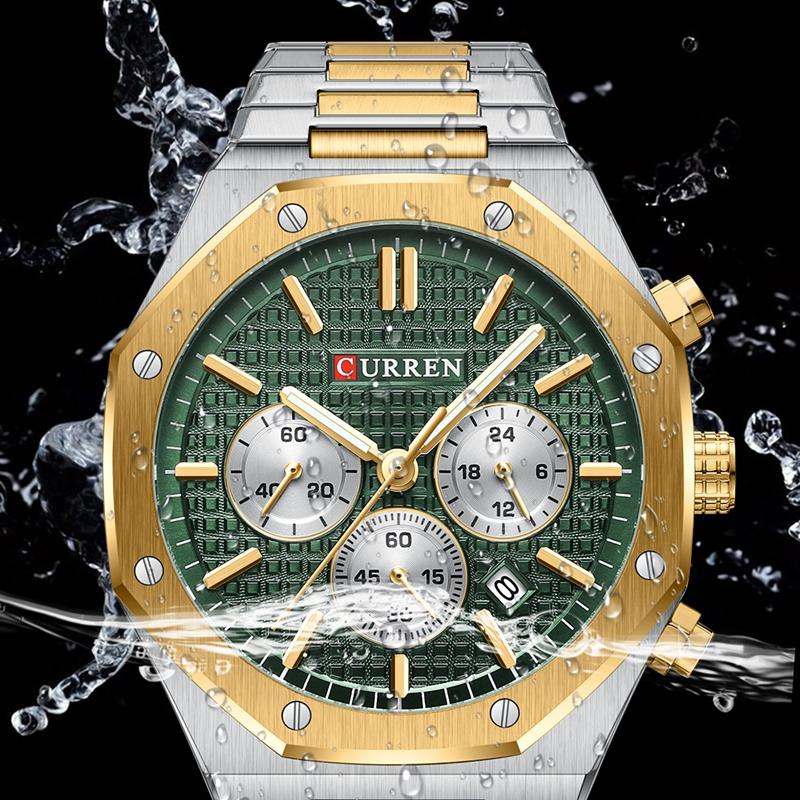 Top Brand Luxury Stainless Steel Waterproof Sport WristWatch Men Chronograph Watch Military Army Male Clock