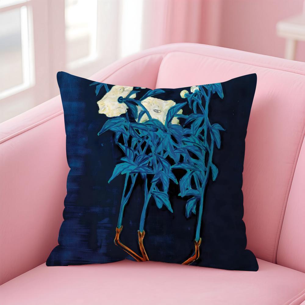 elegant shape ART SSanyu Cushion Cover Pillow Case Soft Skin Friendly Fabric Comfort  Concealed Zipper