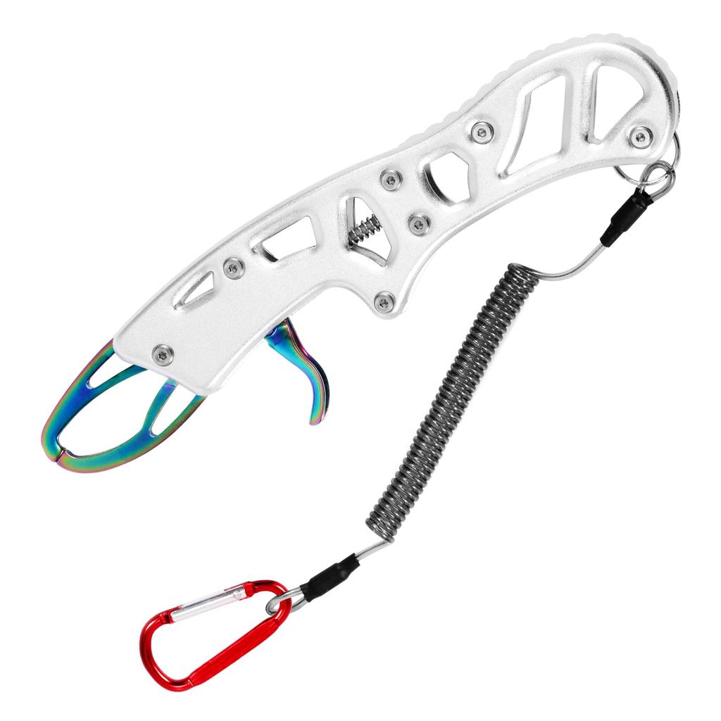 Kailund Fish Fish Stainless Steel Fishing Fish 10kg Silver Grip, Catcher, Lightweight, Grip, Rust-Resistant, Clip, One-Handed Operation,
