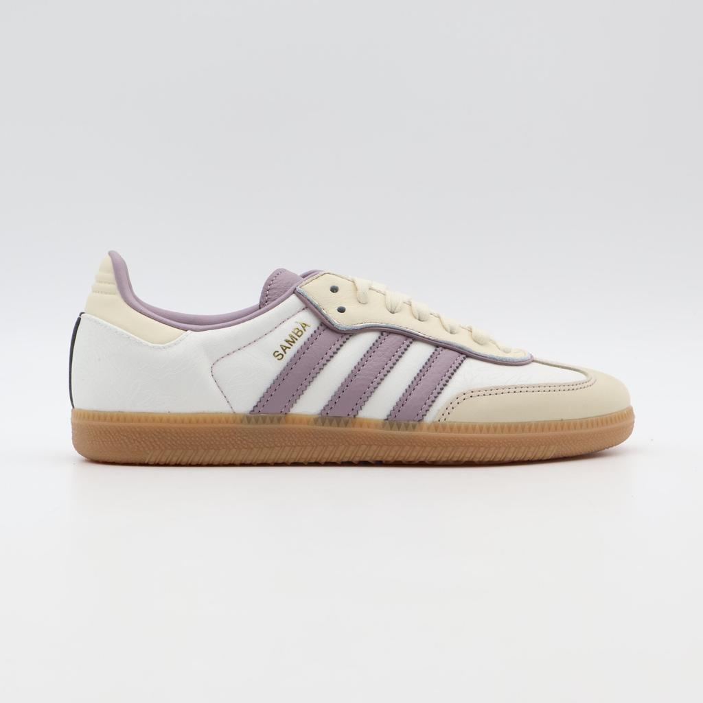 IE1417 Adidas Originals Samba OG Cream Gold Metallic Preloved Fig (Women's)