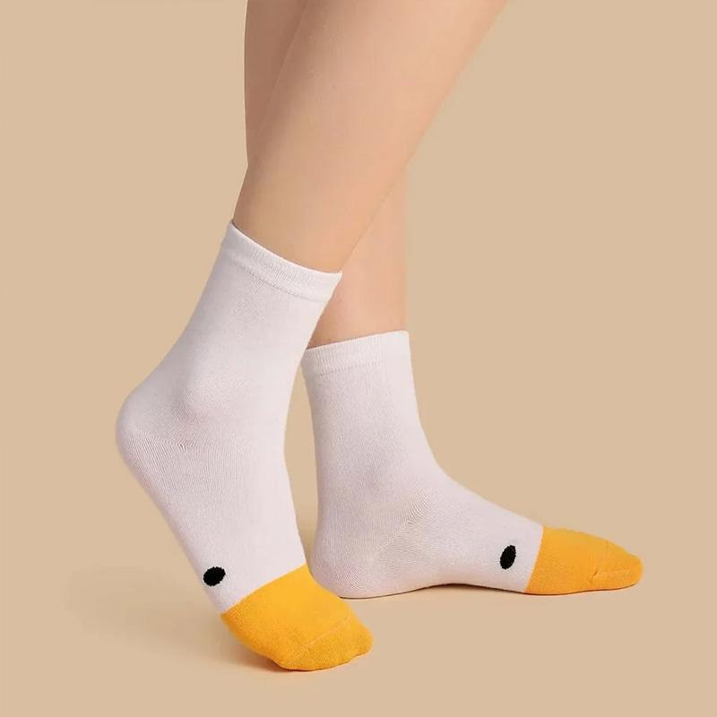 1 Pairs Duck Stockings Meias Calcetas Animal Print Funny Cartoon Socks Japonais Style Women Socks