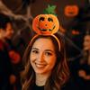 Pumpkin Halloween Headband Bat Catoon Hairband Novelty Halloween Hair Hoop  Photography Props