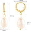 Gold Plated Silver Plated Pearl Earrings with Pearl Dangle Earrings For Women Jewelry For Women Wedding Gift For Women