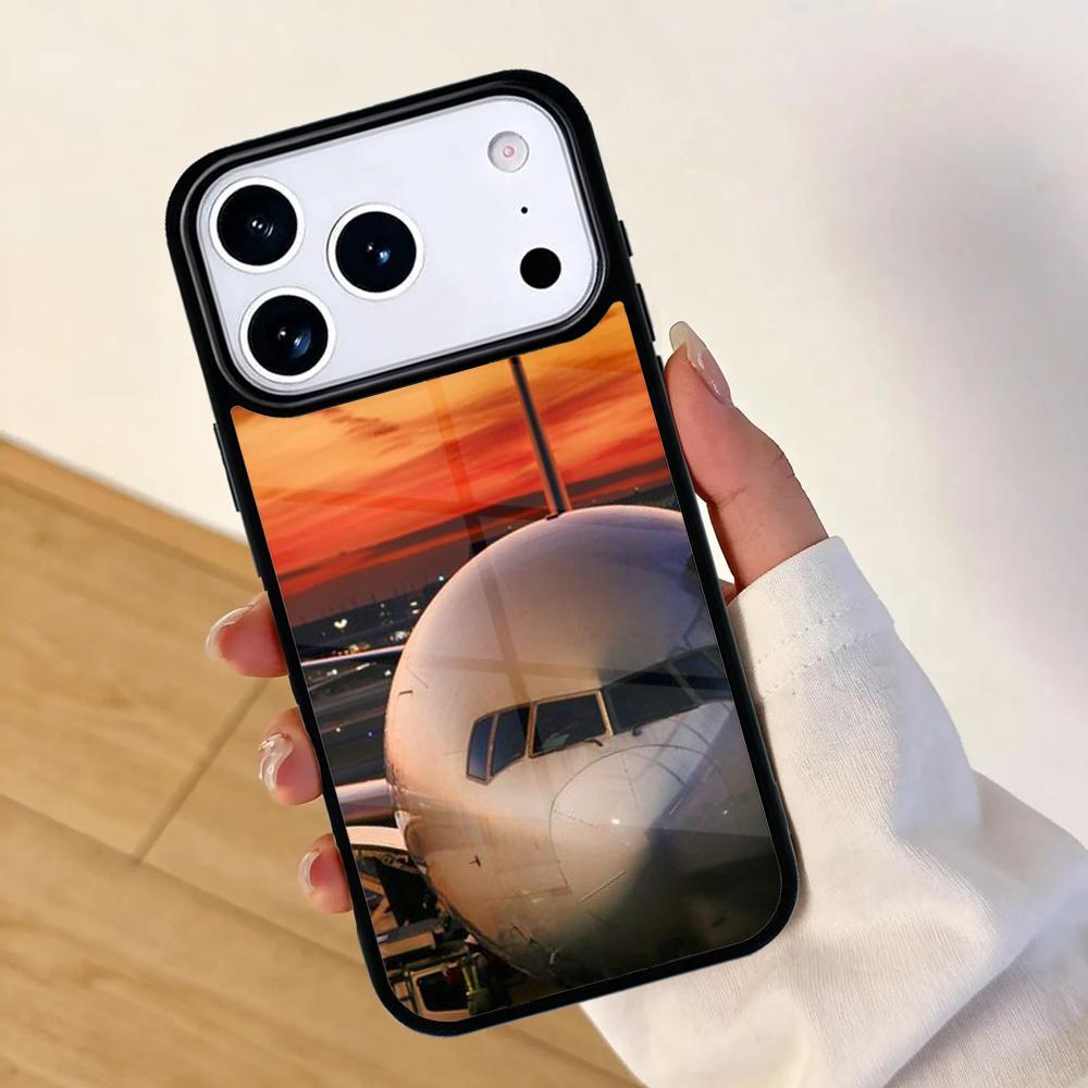 Aircraft Airplane Plane fly travel cloud Mobile Phone Case for IPhone 17 AIR 16pro Max 15 14 13 12 11 Bumper Cover