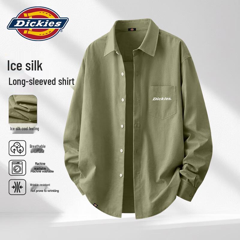 

Мужская повседневная дышащая рубашка с длинным рукавом Dickies L