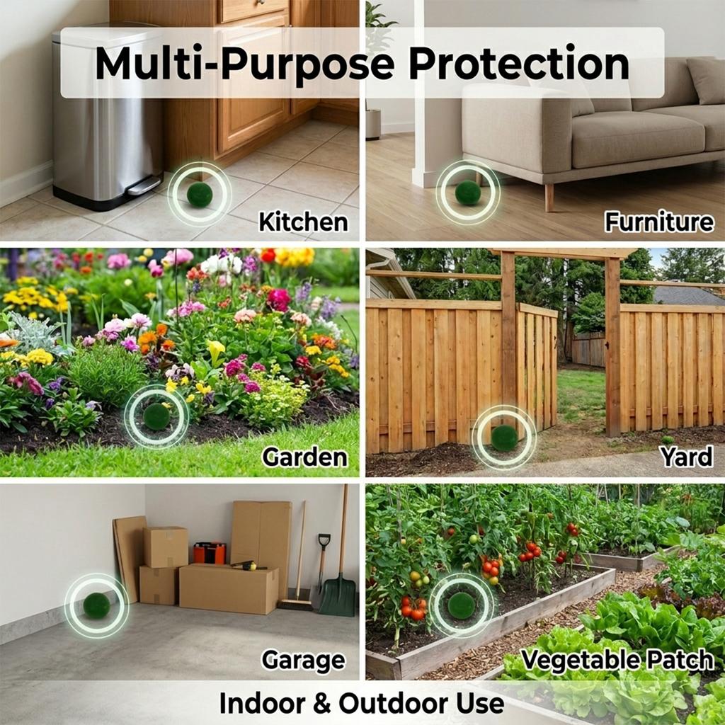 12Pcs Cat Repellent Ball Natural Peppermint Oil Cat Repellent Plant Based Anti Cat Scratch Ball for Keep Pet Off Yard Garden
