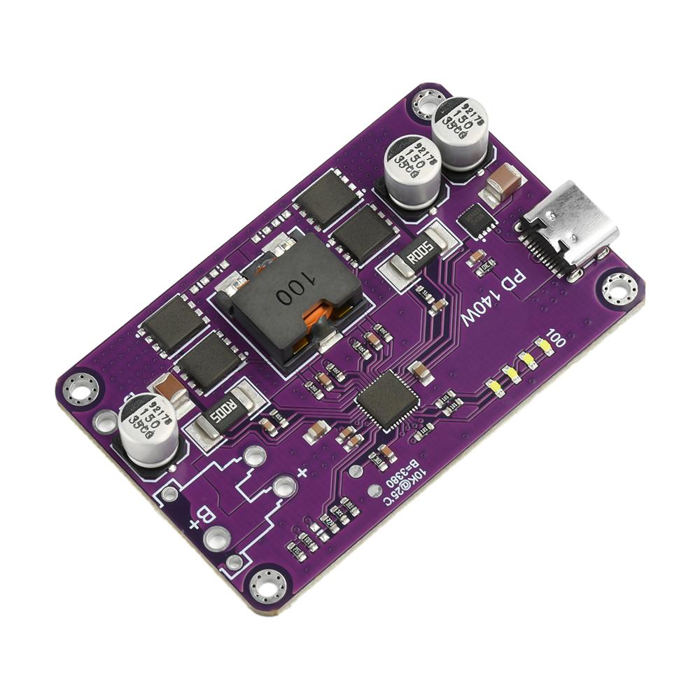 140W Fast Charging Power Module for 3S 4S 5S 6S Lithium Battery PD3.1 Type-C Interface Charging And Discharging Module