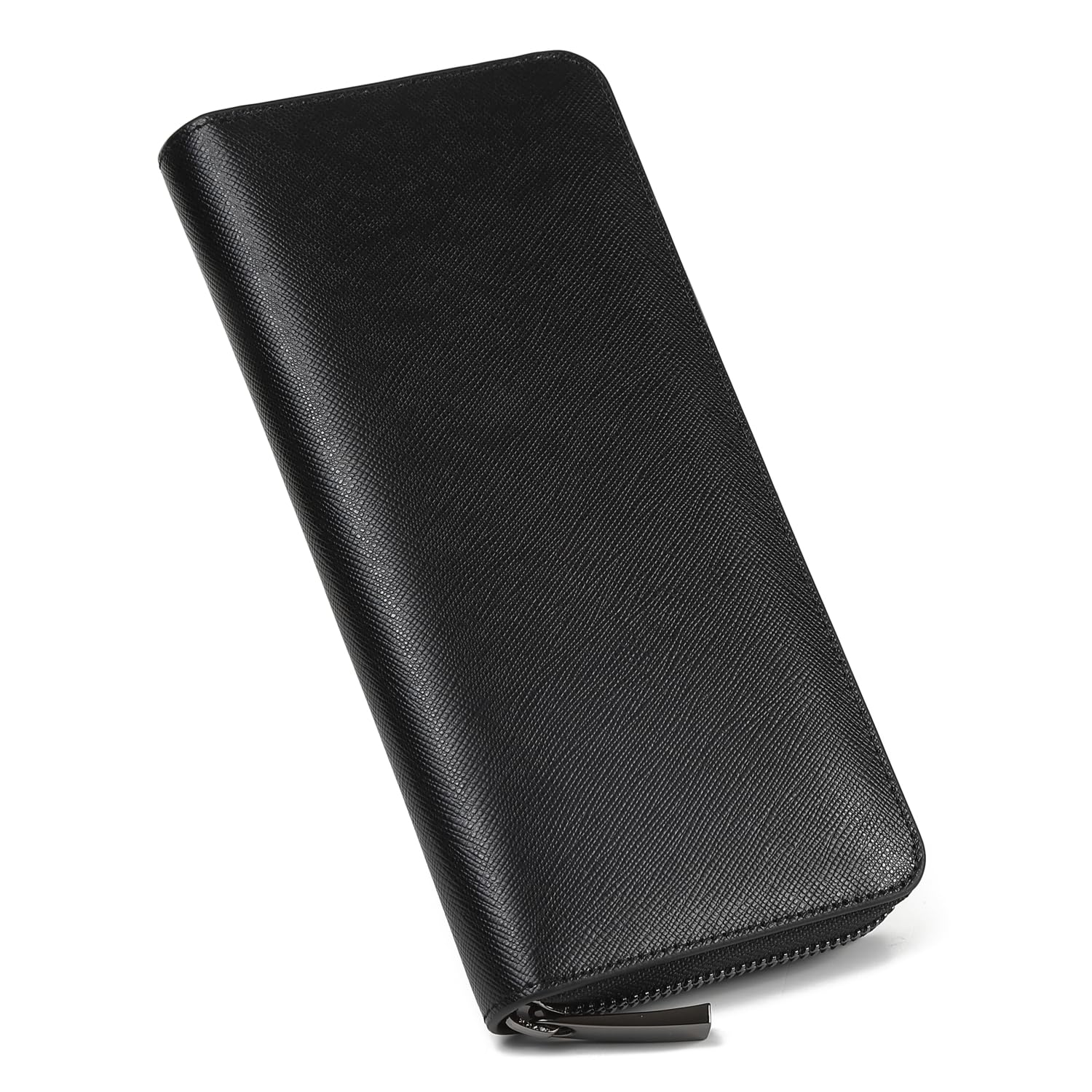 

Branze Long Italian Saffiano YKK Круглый Отдельный Кошелек для Монет Черный x Мужской Кошелек, Кожа, Кожа, Молния, (Сафьяно Золотой)