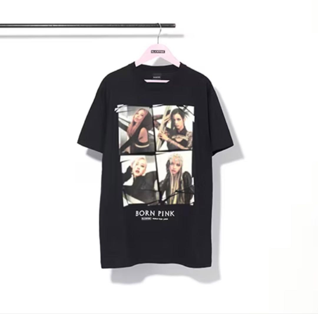 

[USED] BLACK PINK T-shirt BORN PINK LIVE tour merchandise