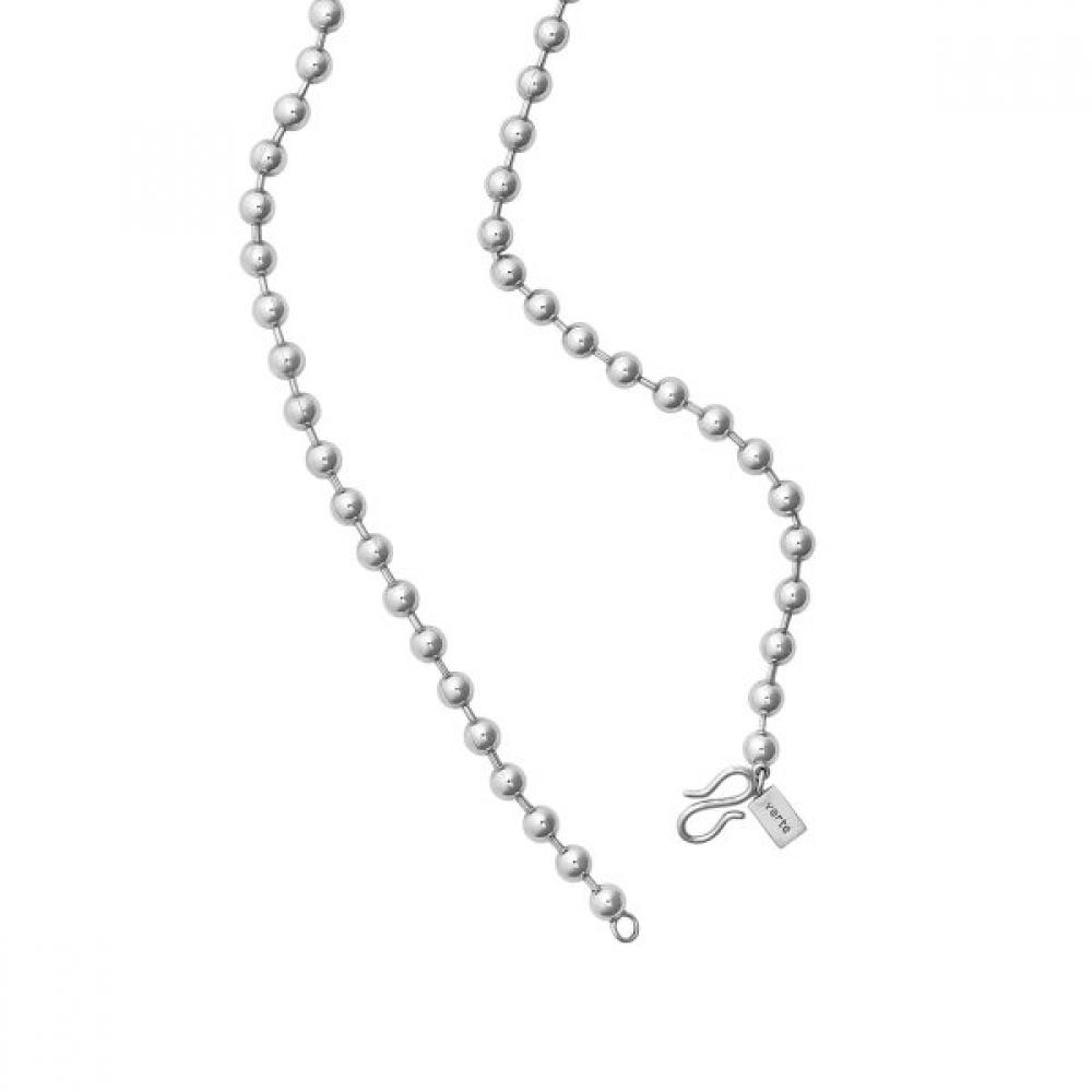 Verte Grand Corde Necklace   925 Silver un.Silver.209