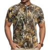 Men's Short Sleeve Cycling Jersey Half Zip Breathable Quick Dry Lightweight Round Neck Sports Shirt for Outdoor Riding