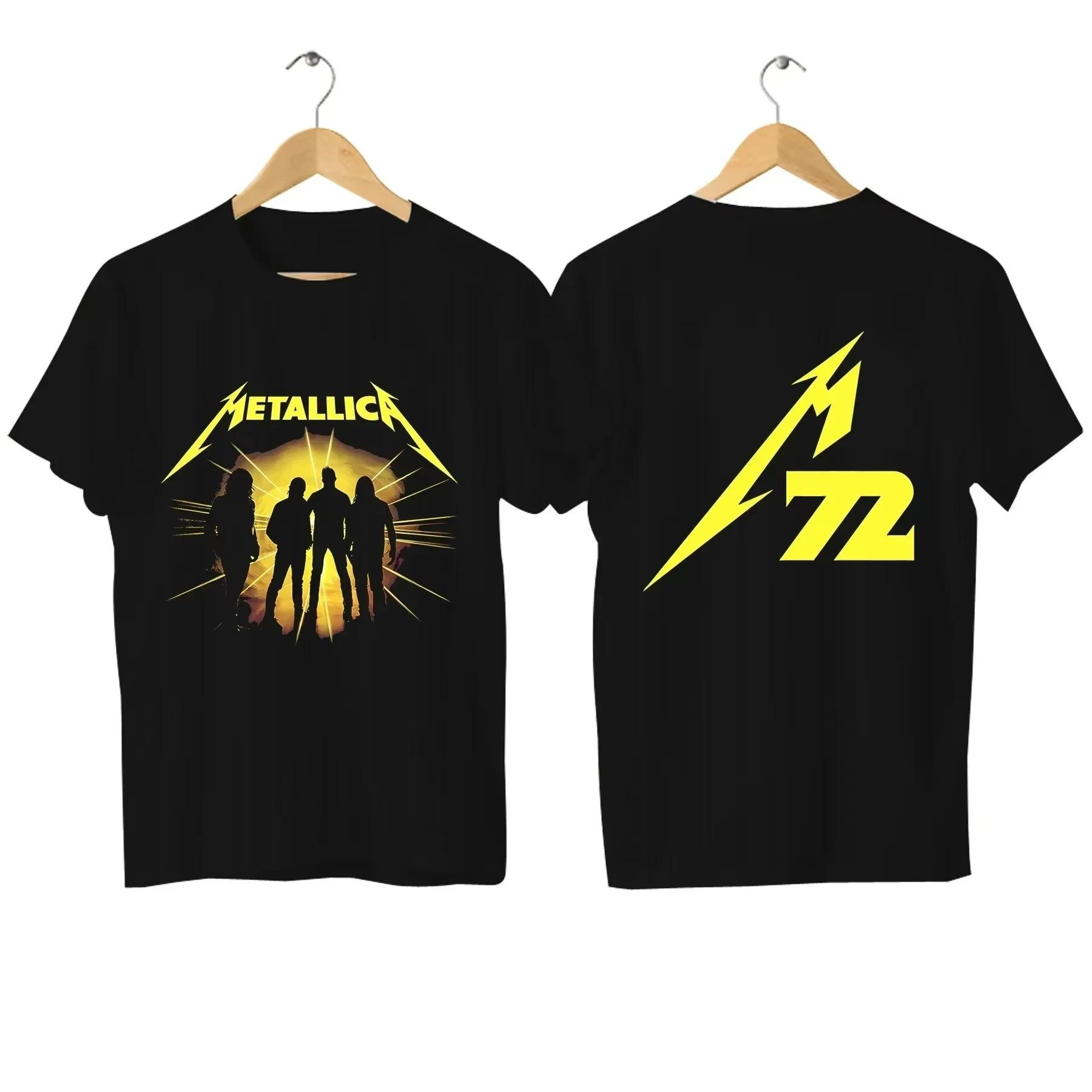 

rock band Metallica Men s 100%Cotton album graphics Tshirt 2026 New Summer spring Women oversized hiphop Y2k fashion Tshirt 4XL