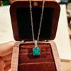 Classic Bull Head Star Anise Rose Cut Paraiba Pendant Necklace Colorful Diamond Stud Earrings Pink Diamond Ring Sea Blue Bracelet