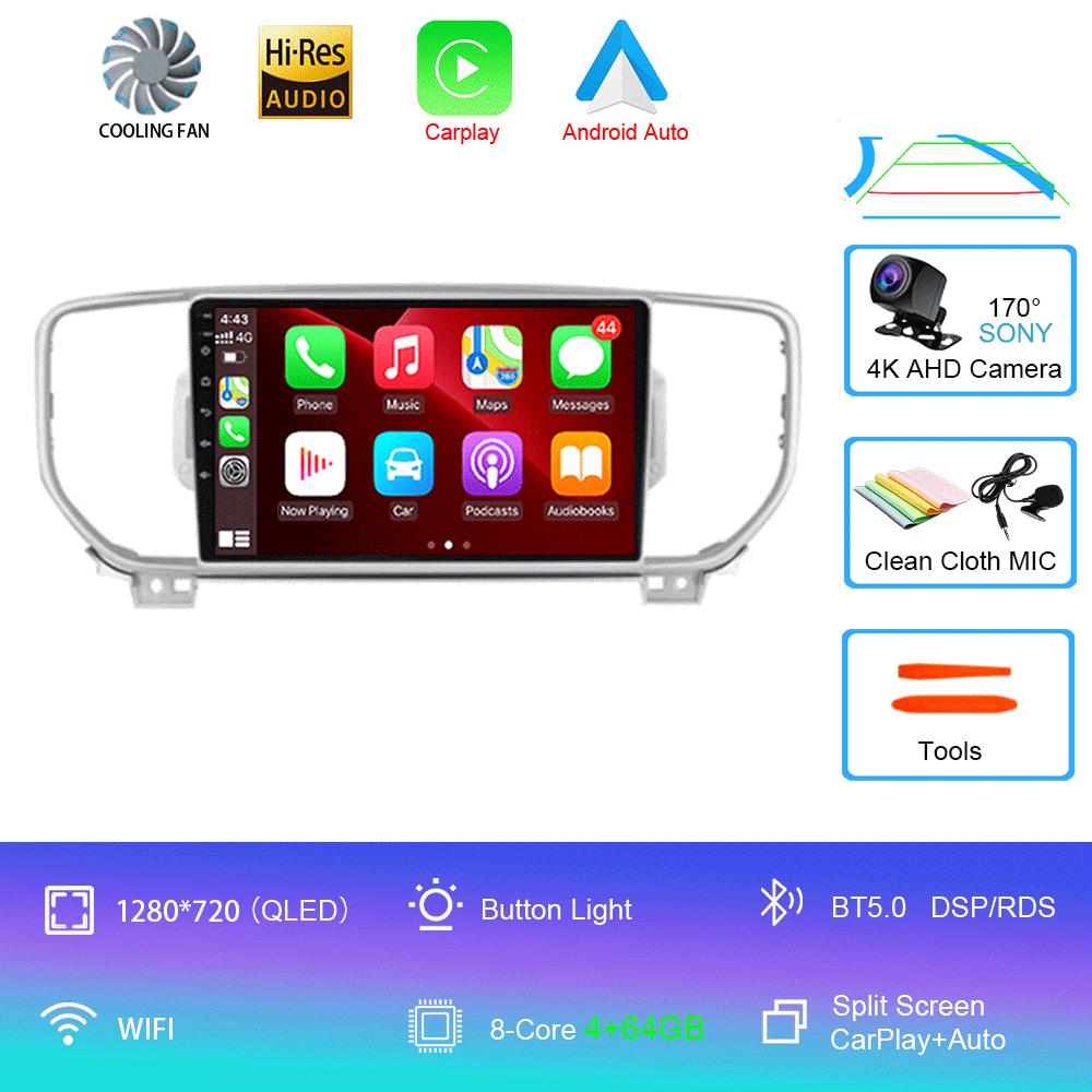 Android 14 Car Radio For Kia Sportage 4 QL 2016 - 2018 Multimedia Video Player Navigation Stereo GPS
