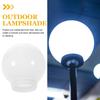 Ball Lampshade Post Acrylic Globe Light Bulbs Replacement Patio Fixture Wall Ceiling Fan Floor
