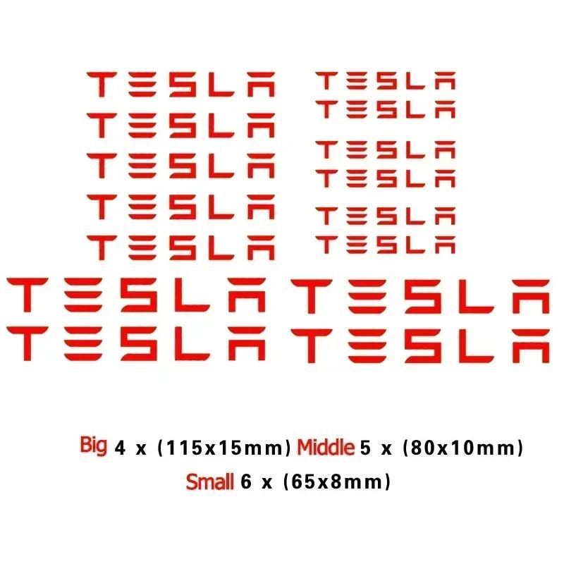 Car Sticker Tesla Car Brake Caliper Handle Sticker for Tesla Model X S Y 3 P75D P85D P90D P100D Roadster Films Side Fender Windo