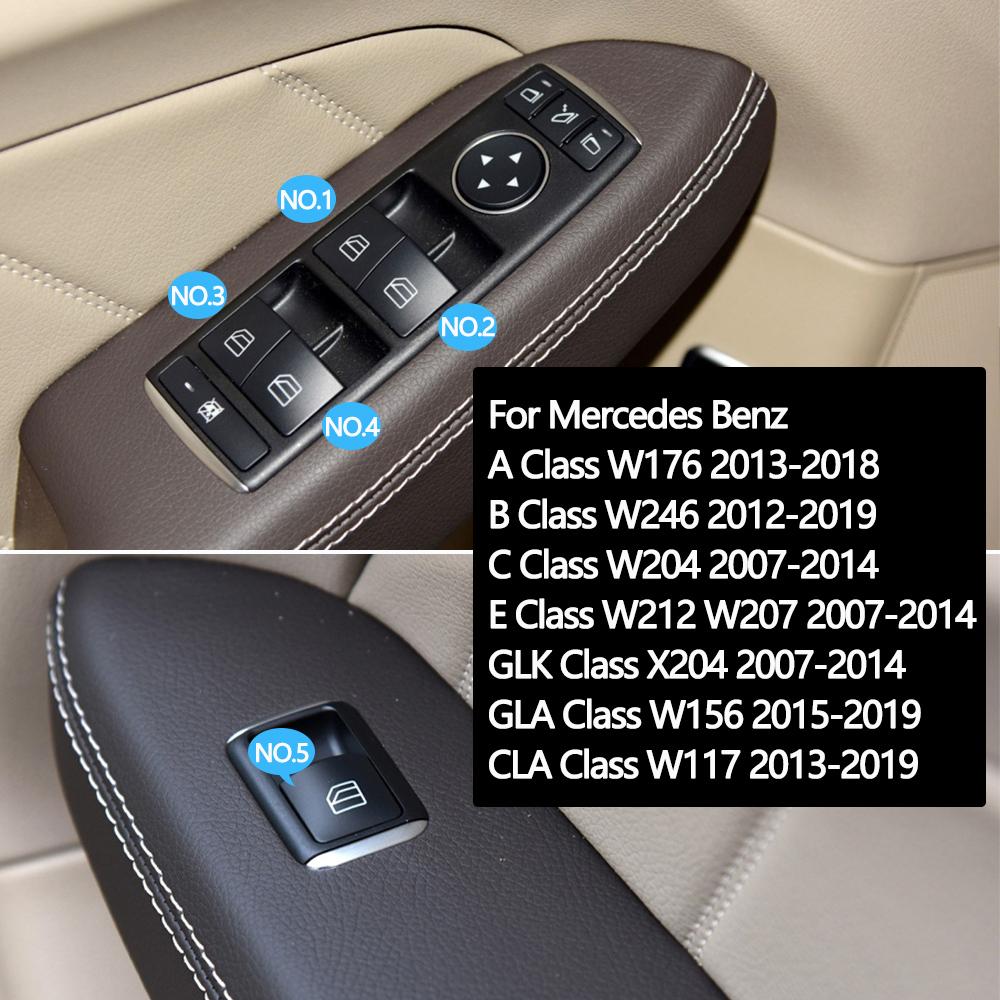 Fensterschalter Knopf Abdeckung Kappe Ersatz für Mercedes Benz A B C E GLK GLA CLA W176 W246 W204 W212 X204 W156 W117