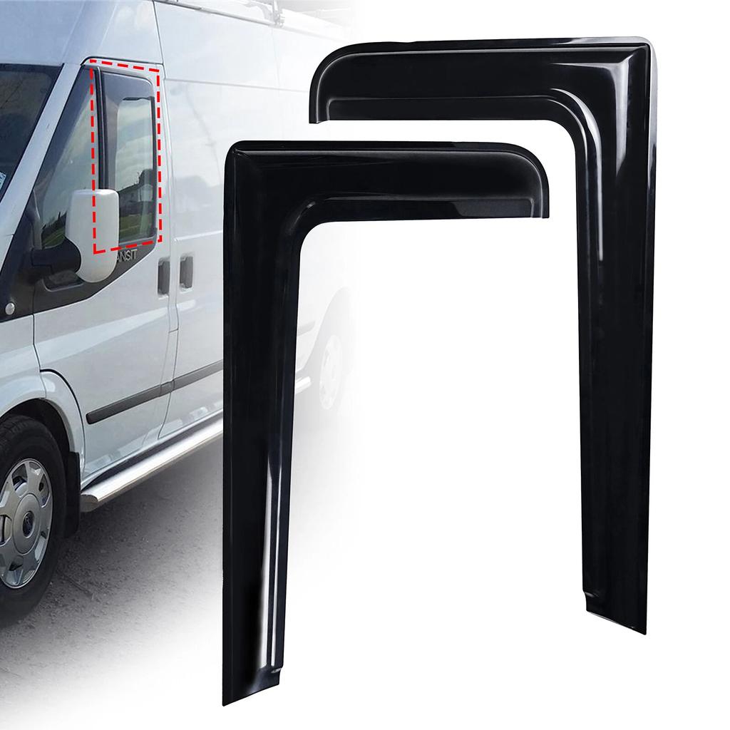 1 Pair Front Left & Right L Shape Wind Rain Sun Guard Deflectors for Ford Transit Mk6 Mk7 2000-2013 Awnings & Shelters Parts