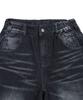 GLACK Gp110 Picture Punk Washed Denim Pants (Black)
