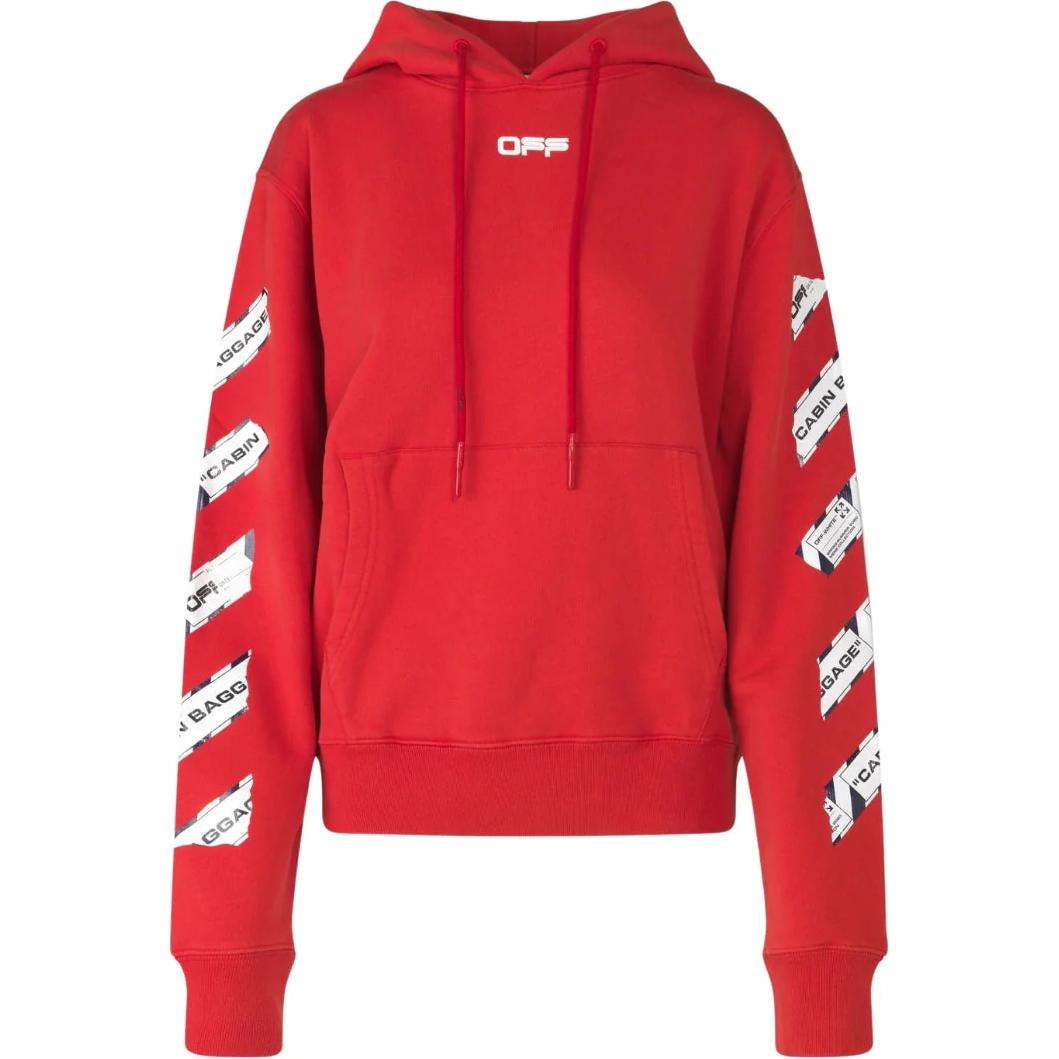 

Off-White Худи свободного кроя мужское толстовки красное OMBB034G20FLE0172584 S