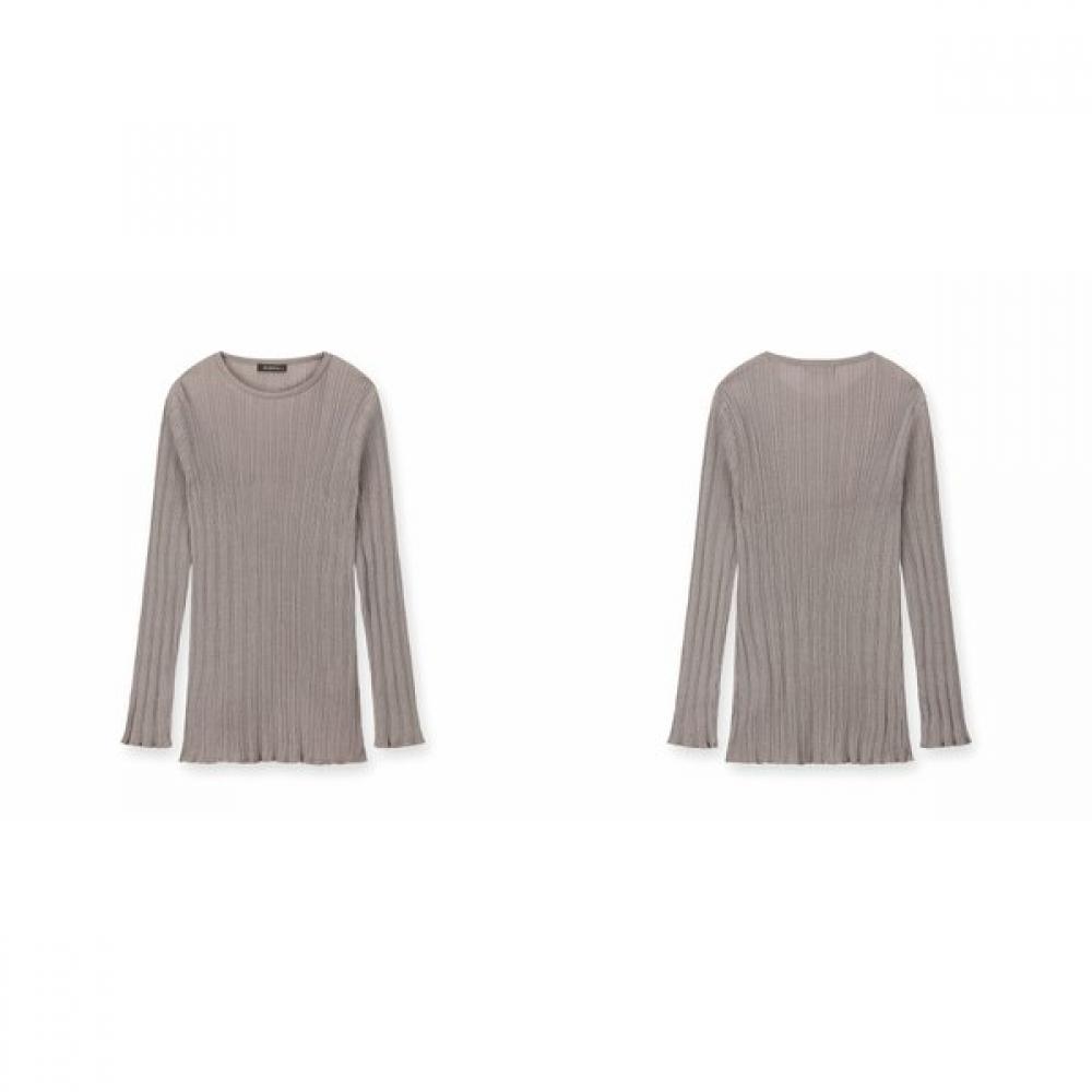 Furina CoTTon PleaTs Round T shirT
