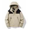 Front clothes men's three-in-one velvet thickened two-piece set for men's and women's new cold-proof and warm coats in autumn and winter