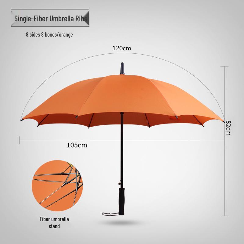 16-Rib Windproof Rainbow Umbrella - Long Handle, Sun & Rain Protection, Perfect for Business & Logo Advertising