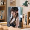 Vintage Metal Wall Art Decor 20x30cm Weatherproof Iron Sign Lingerie Portrait with Pre-Drilled Holes for Indoor Outdoor Home