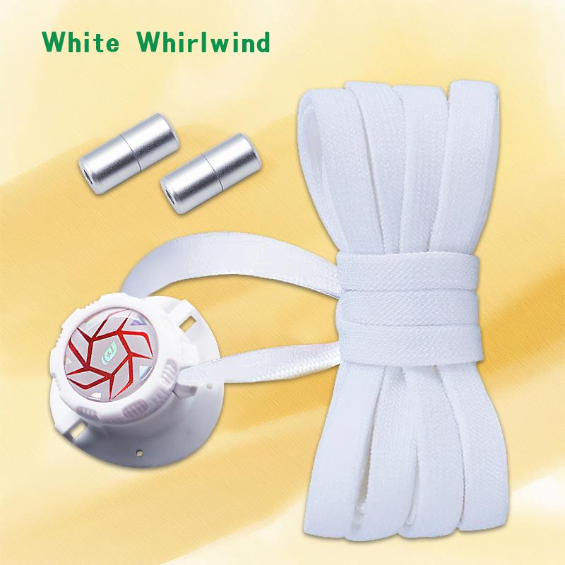 New Automatic No-Tie Shoelaces with Swivel Buckle for Casual Sneakers - Easy Slip-On Flat Shoelaces for Adults and Kids