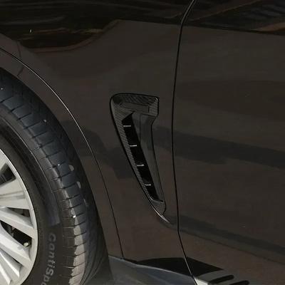Pentru BMW X5 F15 X5M F85 2014-2018 Xdrive M ABS Argintiu/Negru Grile laterale de aerisire tip aripioară de rechin pentru aripi laterale Autocolant Accesorii Auto