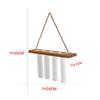 Glass Hanging Planter Terrarium Hydroponics Wood Plants Test Hook Tube