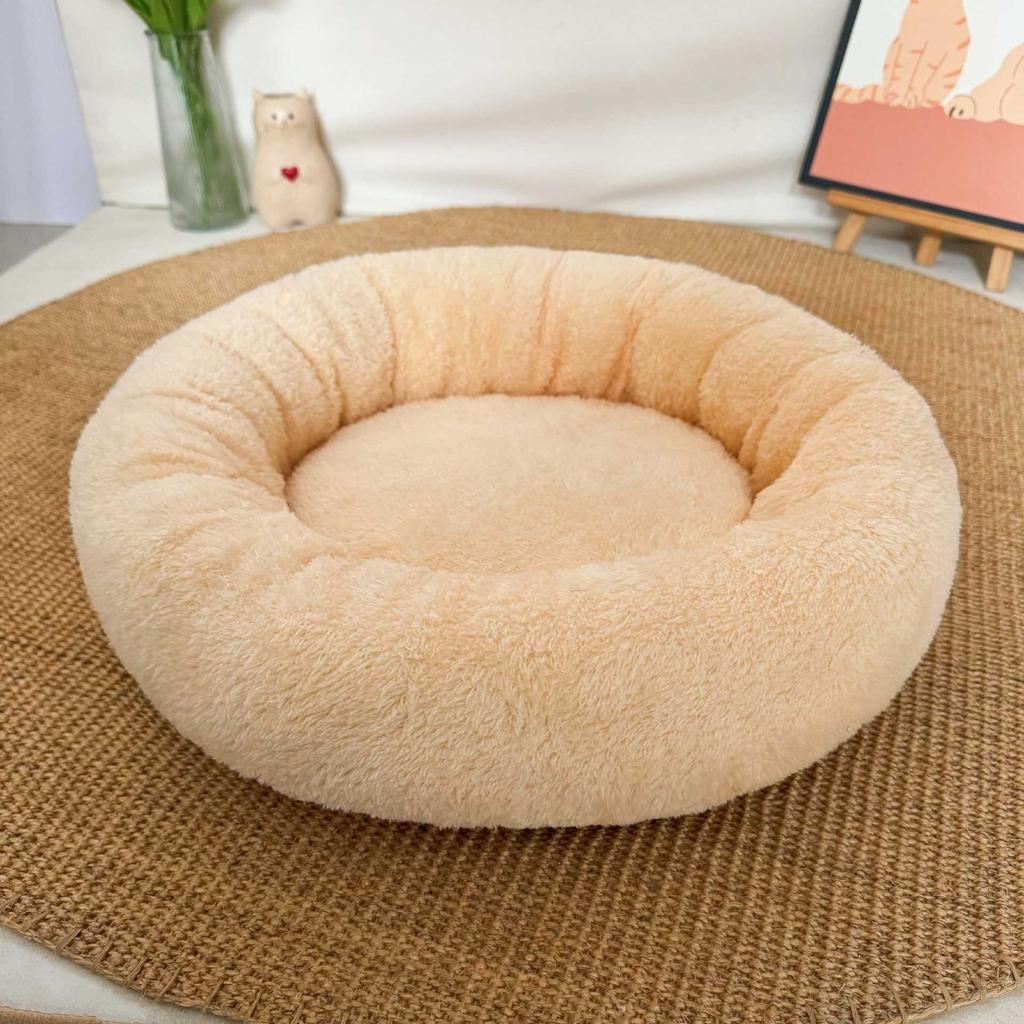 Woven Cat Bed Natural Cat Bed Straw Nest Woven Pet House Handmade Braided Cattail Leaf with Soft Cushion Mat
