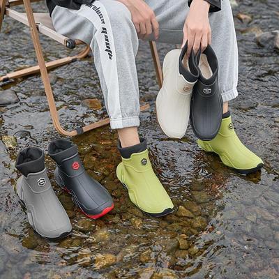 Stivali da pioggia versatili a canna corta: Unisex, Alla moda, Antiscivolo, Calzature per tutte le stagioni
