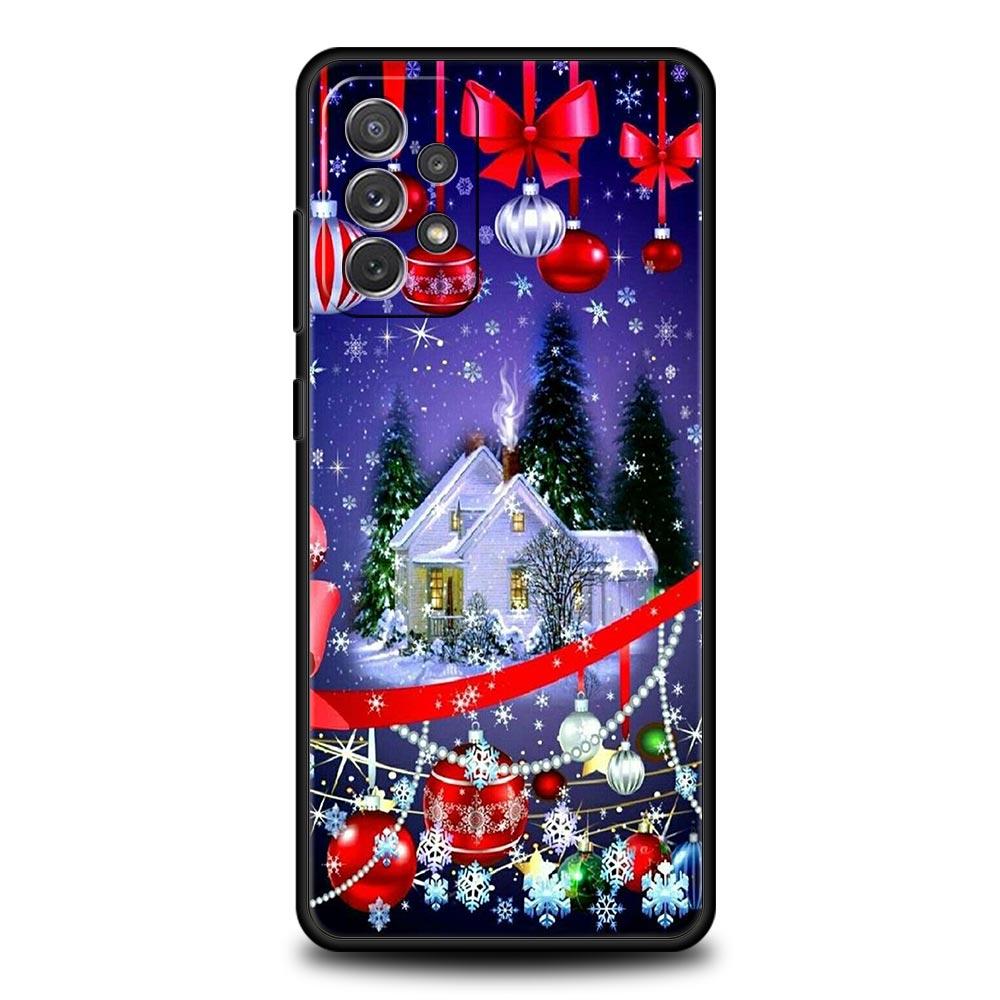 

Рождественский Новогодний Мультяшный Чехол Для Samsung Galaxy A53 A52 A33 A73 5G A13 A23 A21s A03s A31 A51 A71 A11 A41 M31 A01 Чехол Для Телефона Samsung A41