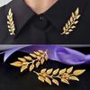 1 Pair Lapel Pin Lightweight Strong Construction Smooth Surface Dress Lapel Brooch for Evening Party