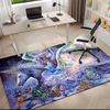 1pc Medieval Pastoral Magic Unicorn Carpet Rug for Living Room Bedroom Home Sofa Decoration,Kids play Non-slip Floor Mat