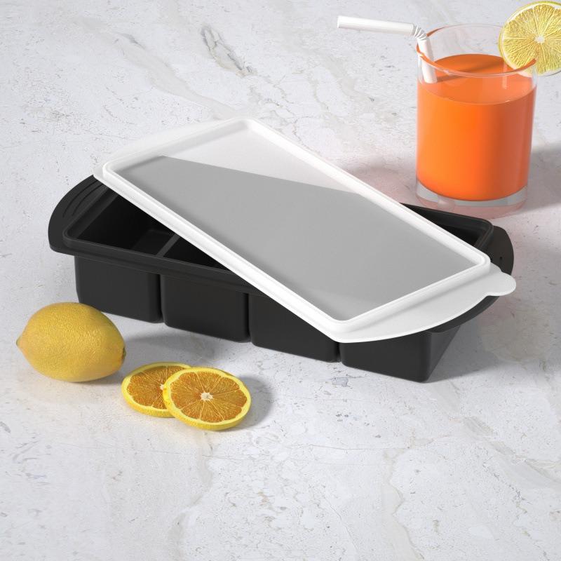 Large Capacity Silicone Tray Food Grade for Hot Pot Broth Stock Sauce Freezer Storage Containers Reusable Kitchen Gadget