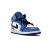 Dětské tenisky Air Jordan 1 Mid SE PS Signal Blue Bílé Černé BQ6932-402