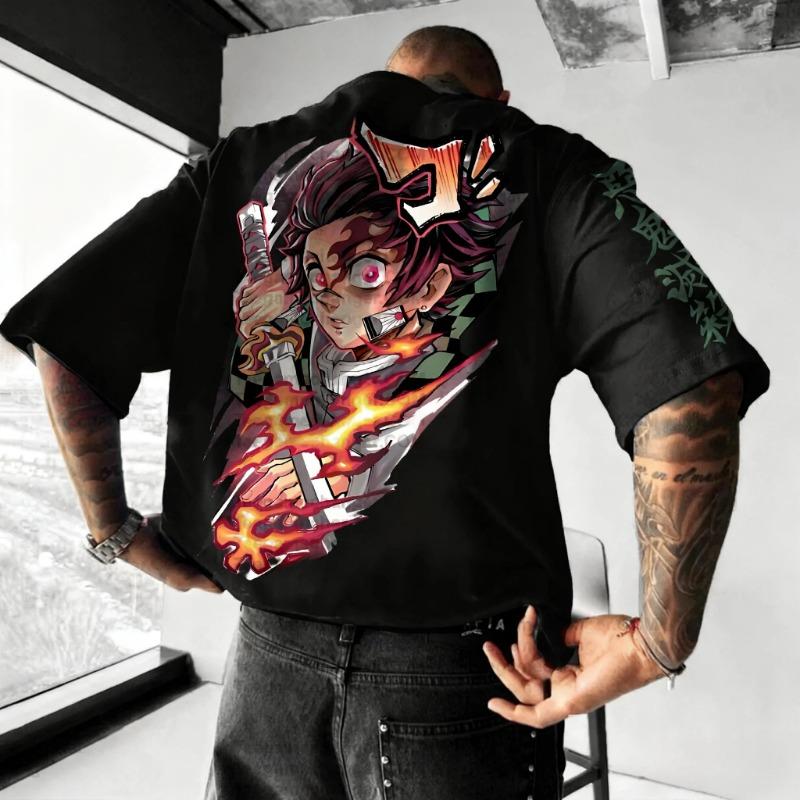 

Loose Sport Summer Fashion Round Neck T-shirt 6XL