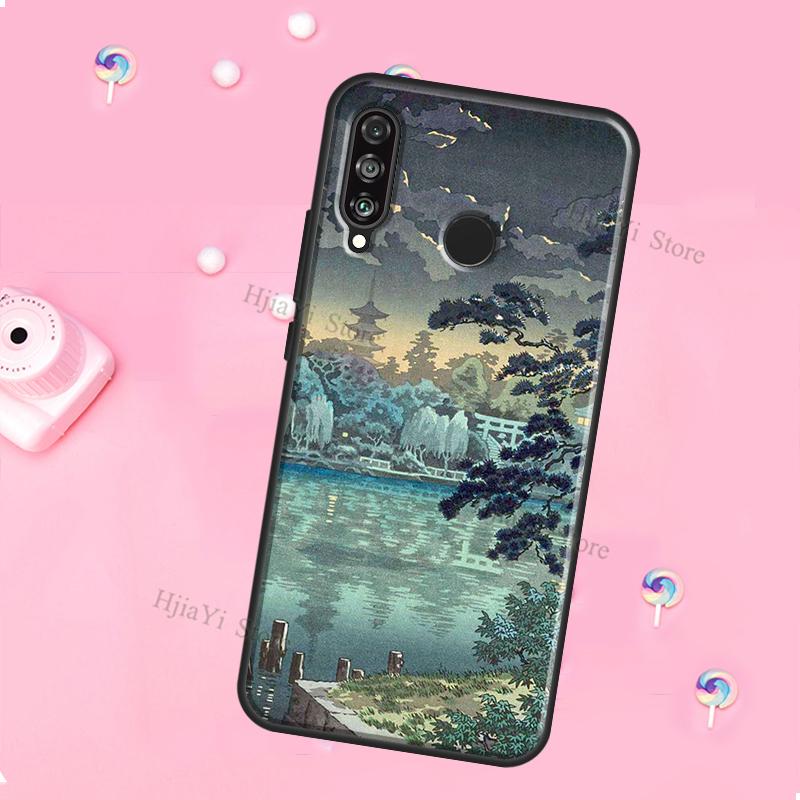 Japanese Style Ukiyo-e Art For Huawei Honor Magic 5 Lite X8 X9 X8a X9a 50 70 P20 P30 P40 P50 P60 Pro P Smart 2019 Case