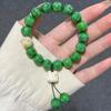 Bodhi Root Six-Character Mantra Beads: Women's Wrap-Around Bracelet for Prayer & Meditation.